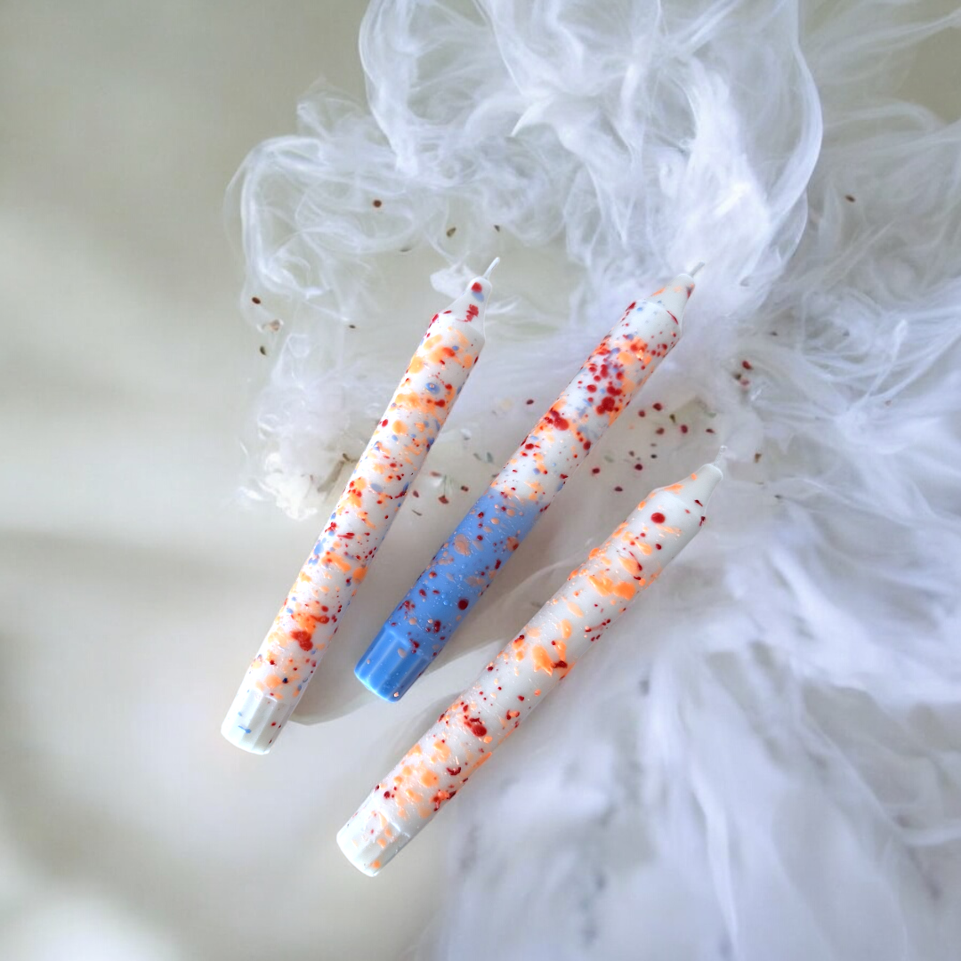 Kit de 3 Velas Giz Confete