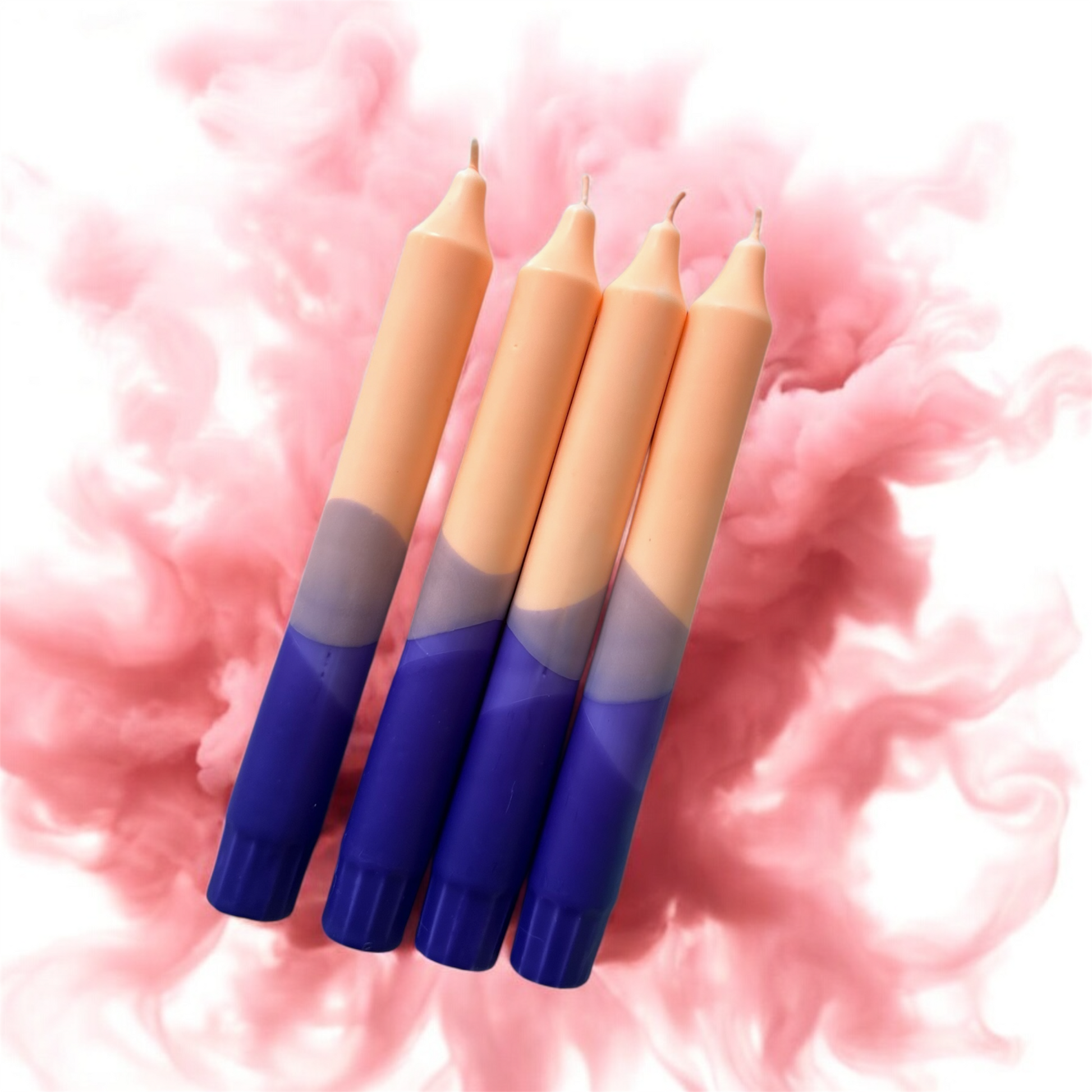 Kit de 4 Velas Giz - Laranja e Roxo