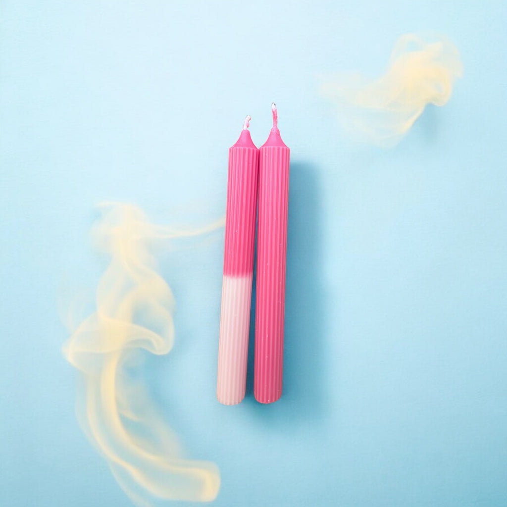 Kit de 7 Velas Pop Candy | Azul e Rosa